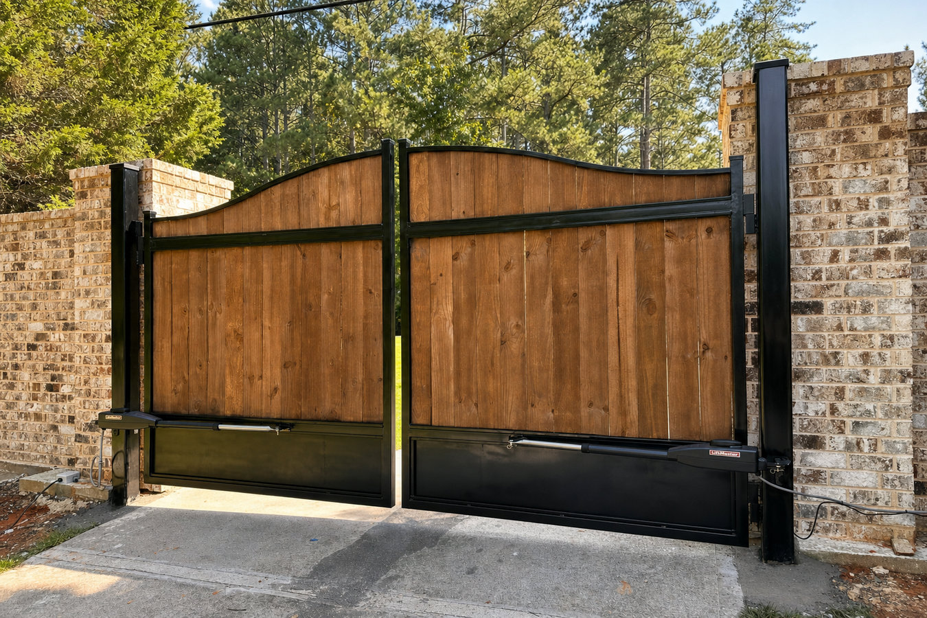 Automatic gate installation