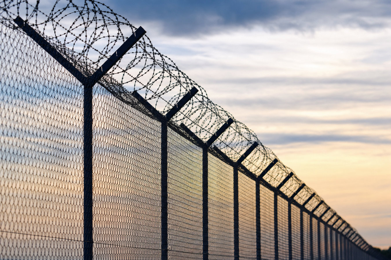 Security fence installation